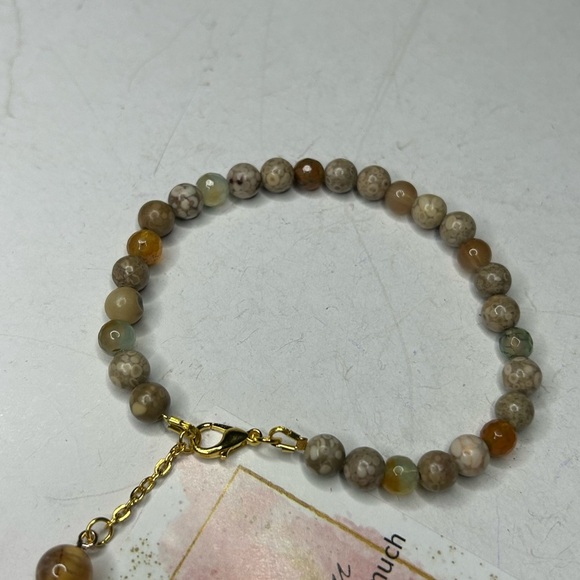 Brown Jasper Bracelet with clasp - Picture 2 of 2